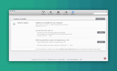 6/6: Ein Java Sicherheitsupdate und Unterst&uuml;tzung f&uuml;r neue Kameras.