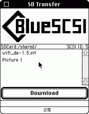 7|7: BlueSCSI SD Transfer.