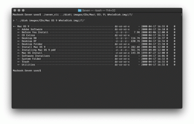 2|6: Das Wurzelverzeichnis der HFS-Partition.